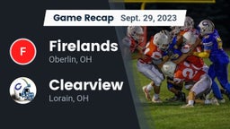 Recap: Firelands  vs. Clearview  2023