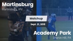 Matchup: Martinsburg vs. Academy Park  2018