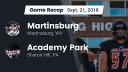 Recap: Martinsburg  vs. Academy Park  2018