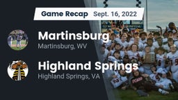 Recap: Martinsburg  vs. Highland Springs  2022