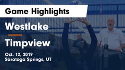 Westlake  vs Timpview  Game Highlights - Oct. 12, 2019