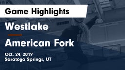 Westlake  vs American Fork  Game Highlights - Oct. 24, 2019