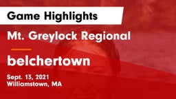 Mt. Greylock Regional  vs belchertown Game Highlights - Sept. 13, 2021