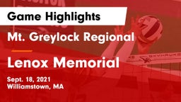 Mt. Greylock Regional  vs Lenox Memorial  Game Highlights - Sept. 18, 2021