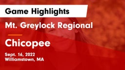 Mt. Greylock Regional  vs Chicopee  Game Highlights - Sept. 16, 2022