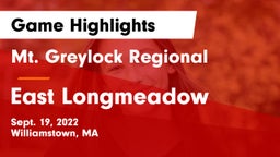 Mt. Greylock Regional  vs East Longmeadow Game Highlights - Sept. 19, 2022