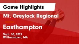 Mt. Greylock Regional  vs Easthampton  Game Highlights - Sept. 30, 2022