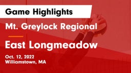 Mt. Greylock Regional  vs East Longmeadow  Game Highlights - Oct. 12, 2022