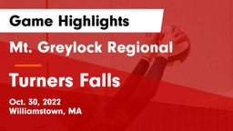 Mt. Greylock Regional  vs Turners Falls Game Highlights - Oct. 30, 2022