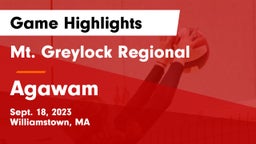 Mt. Greylock Regional  vs Agawam  Game Highlights - Sept. 18, 2023