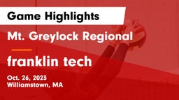 Mt. Greylock Regional  vs franklin tech Game Highlights - Oct. 26, 2023
