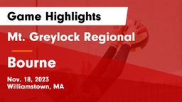 Mt. Greylock Regional  vs Bourne Game Highlights - Nov. 18, 2023