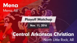 Matchup: Mena vs. Central Arkansas Christian  2016