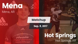 Matchup: Mena vs. Hot Springs  2017