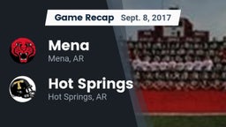 Recap: Mena  vs. Hot Springs  2017