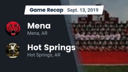 Recap: Mena  vs. Hot Springs  2019