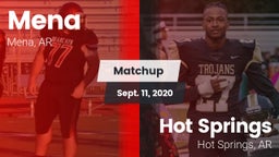 Matchup: Mena vs. Hot Springs  2020