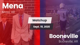 Matchup: Mena vs. Booneville  2020