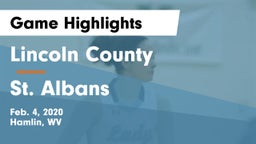 Lincoln County  vs St. Albans  Game Highlights - Feb. 4, 2020