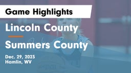 Lincoln County  vs Summers County  Game Highlights - Dec. 29, 2023