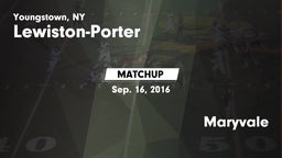 Matchup: Lewiston-Porter vs. Maryvale  2016