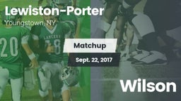Matchup: Lewiston-Porter vs. Wilson 2017