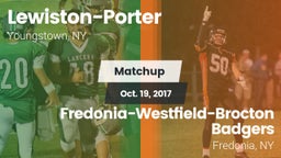 Matchup: Lewiston-Porter vs. Fredonia-Westfield-Brocton Badgers 2017