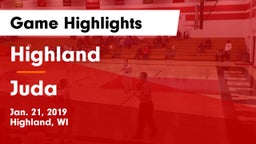 Highland  vs Juda  Game Highlights - Jan. 21, 2019