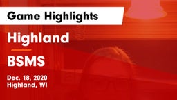 Highland  vs BSMS Game Highlights - Dec. 18, 2020