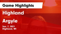 Highland  vs Argyle  Game Highlights - Jan. 7, 2021