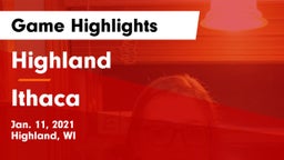 Highland  vs Ithaca  Game Highlights - Jan. 11, 2021