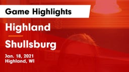 Highland  vs Shullsburg  Game Highlights - Jan. 18, 2021