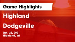 Highland  vs Dodgeville  Game Highlights - Jan. 25, 2021
