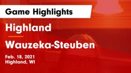Highland  vs Wauzeka-Steuben  Game Highlights - Feb. 18, 2021