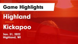 Highland  vs Kickapoo Game Highlights - Jan. 31, 2022