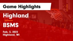 Highland  vs BSMS Game Highlights - Feb. 3, 2022