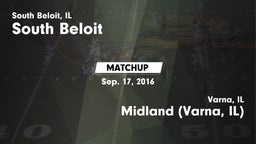 Matchup: South Beloit vs. Midland  (Varna, IL) 2016