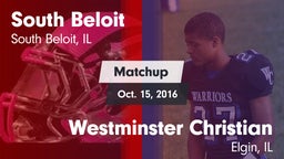 Matchup: South Beloit vs. Westminster Christian  2016