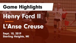 Henry Ford II  vs L'Anse Creuse  Game Highlights - Sept. 10, 2019