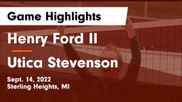 Henry Ford II  vs Utica Stevenson  Game Highlights - Sept. 14, 2022