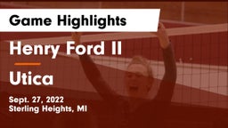 Henry Ford II  vs Utica  Game Highlights - Sept. 27, 2022