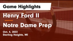 Henry Ford II  vs Notre Dame Prep  Game Highlights - Oct. 4, 2022