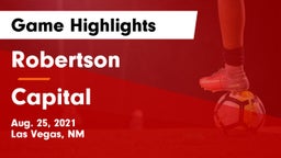 Robertson  vs Capital  Game Highlights - Aug. 25, 2021