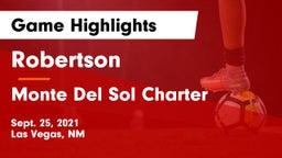 Robertson  vs Monte Del Sol Charter Game Highlights - Sept. 25, 2021