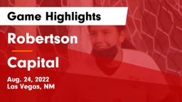 Robertson  vs Capital  Game Highlights - Aug. 24, 2022