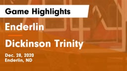Enderlin  vs Dickinson Trinity  Game Highlights - Dec. 28, 2020