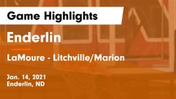 Enderlin  vs LaMoure - Litchville/Marion Game Highlights - Jan. 14, 2021