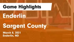 Enderlin  vs Sargent County Game Highlights - March 8, 2021