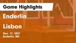 Enderlin  vs Lisbon  Game Highlights - Dec. 17, 2021