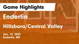 Enderlin  vs Hillsboro/Central Valley Game Highlights - Jan. 13, 2022
